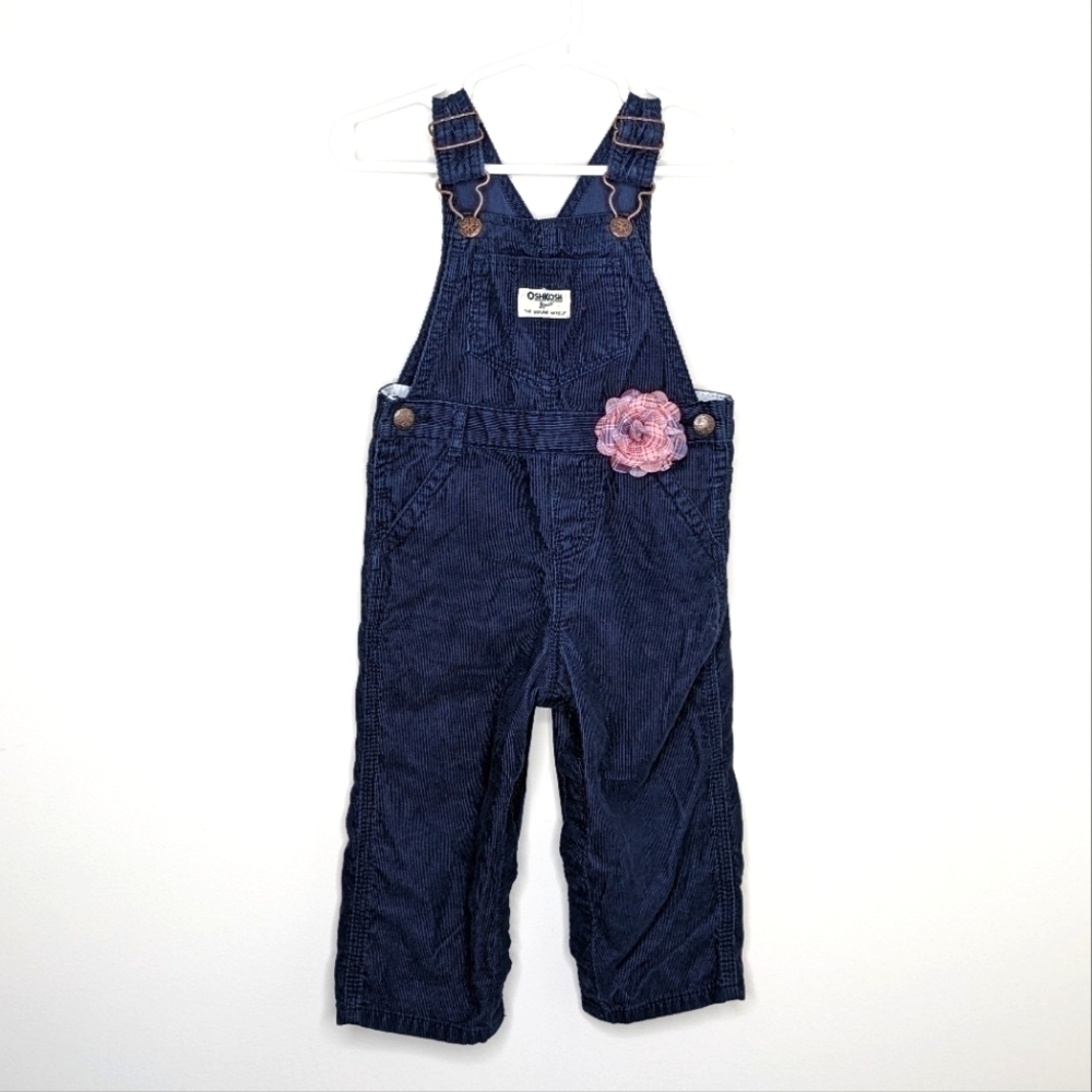 Oshkosh Corduroy Flower Overall 18m